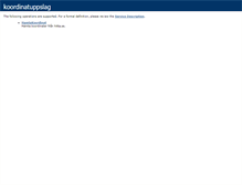 Tablet Screenshot of koordinatuppslag.capitex.se