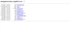 Desktop Screenshot of magnussons.capitex.se